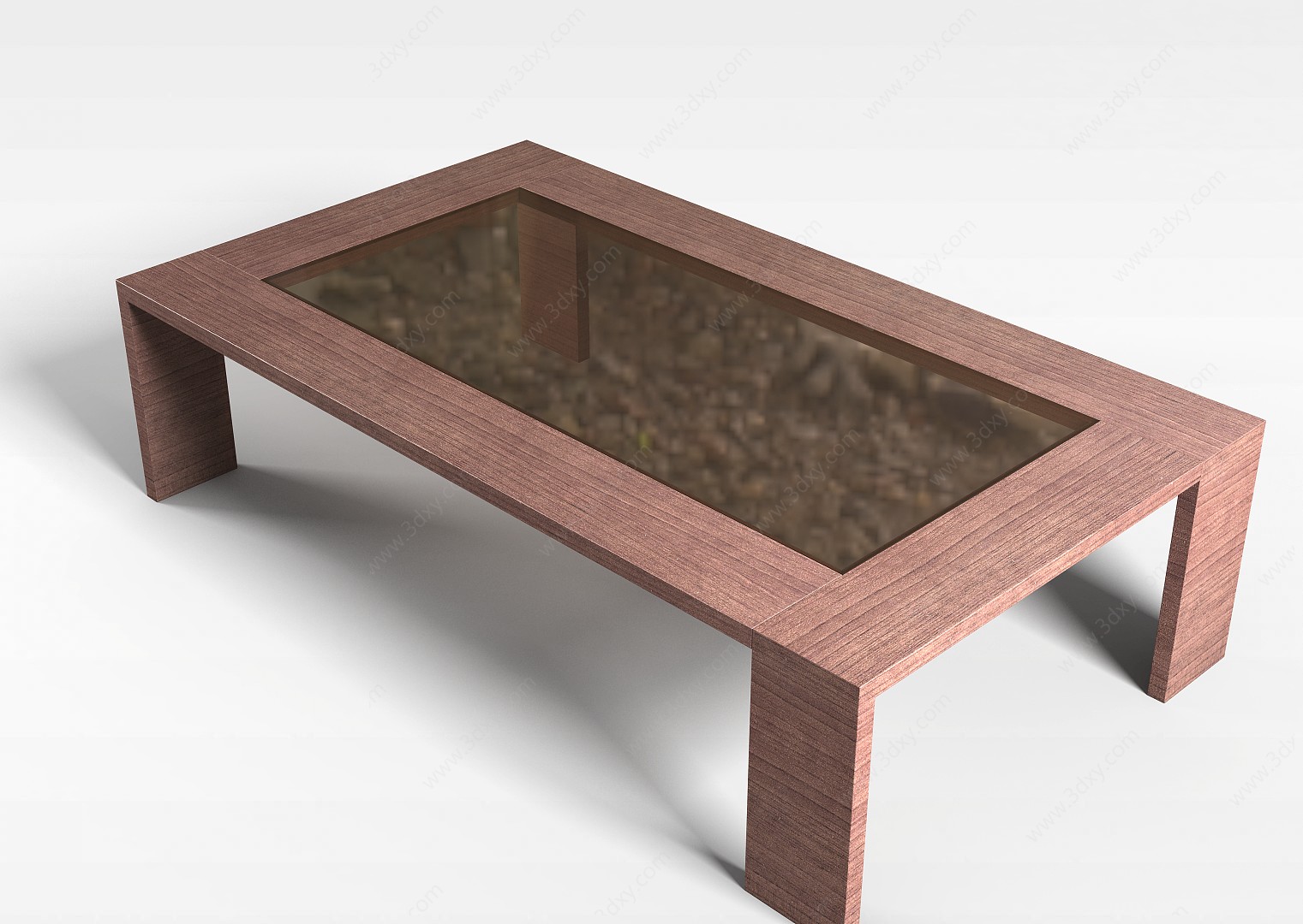 玻璃台面茶几桌3D模型