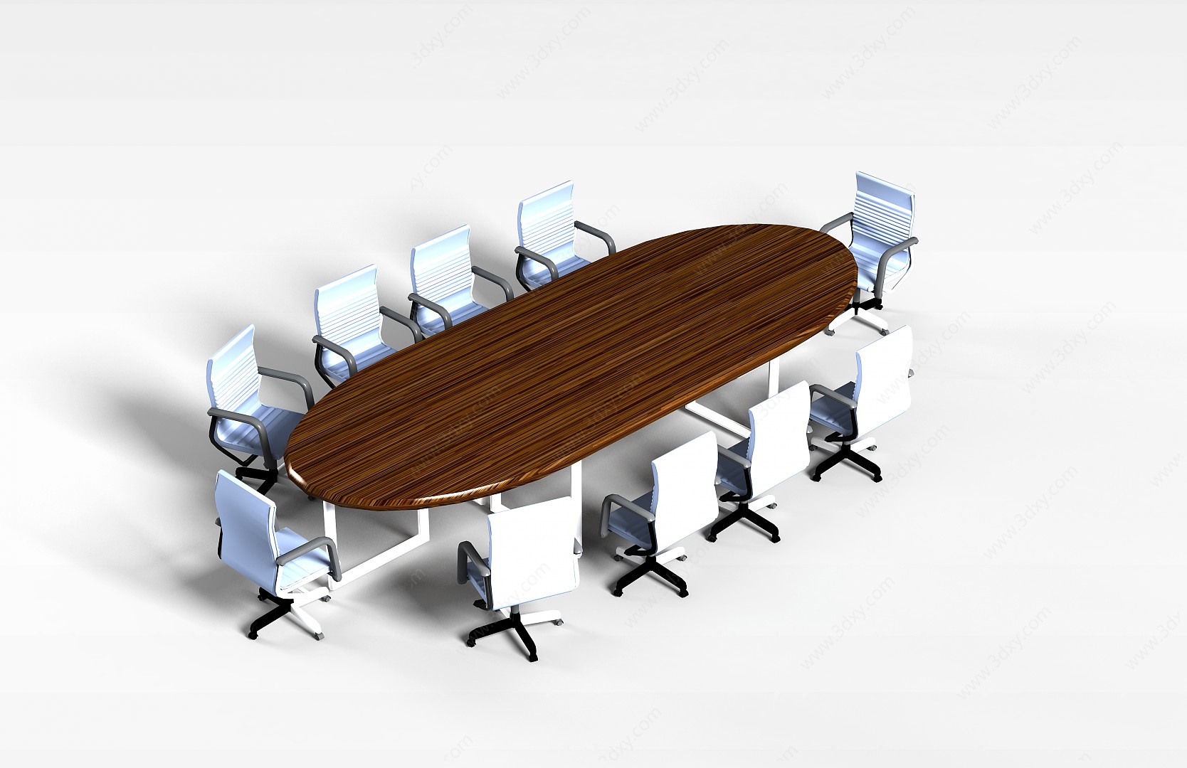 高级开会桌3D模型