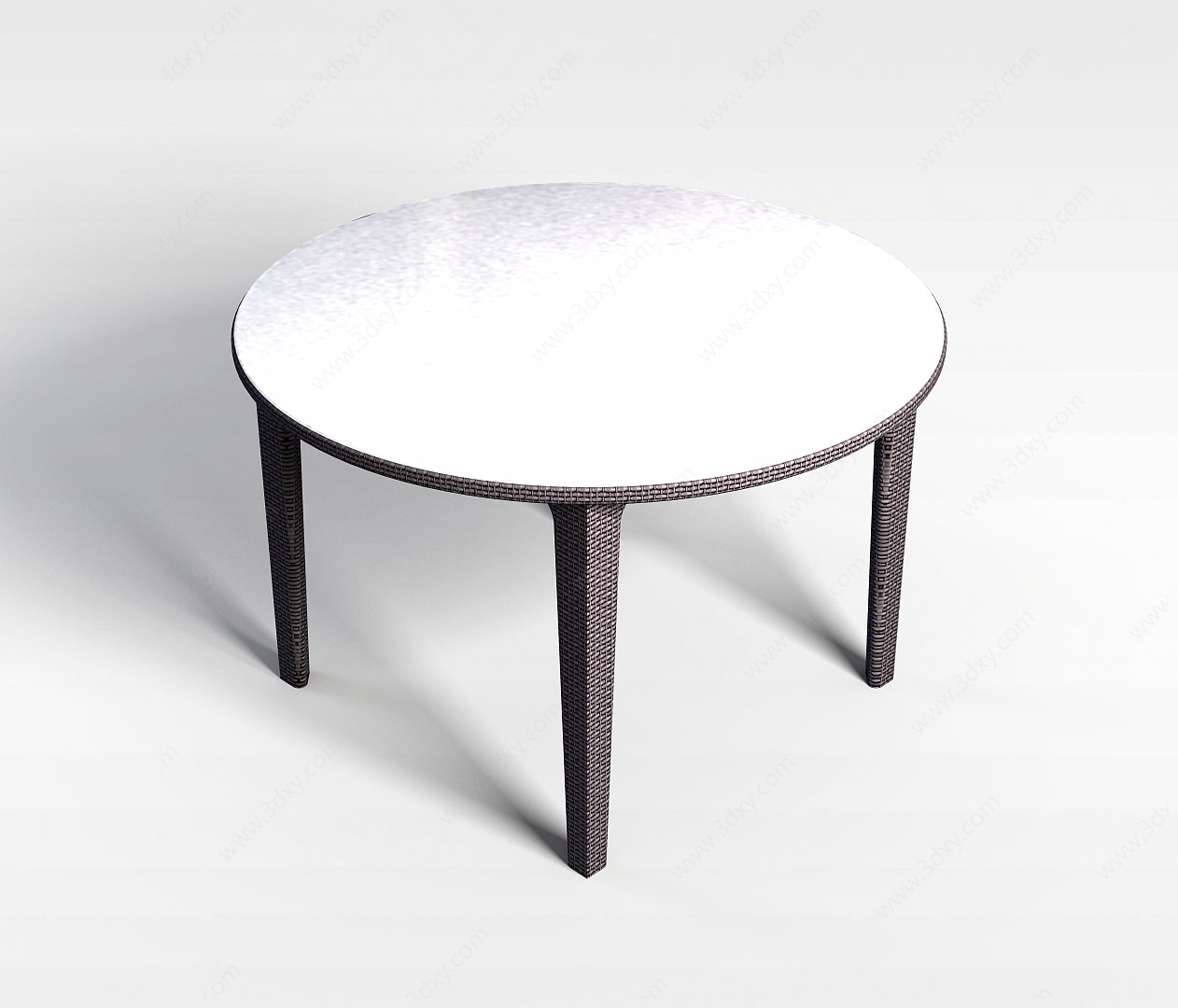 圆形餐桌3D模型
