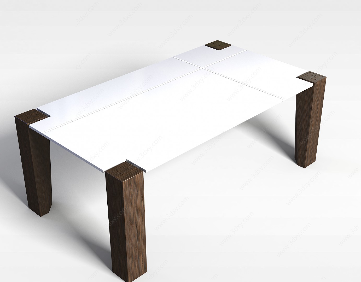 现代餐桌3D模型