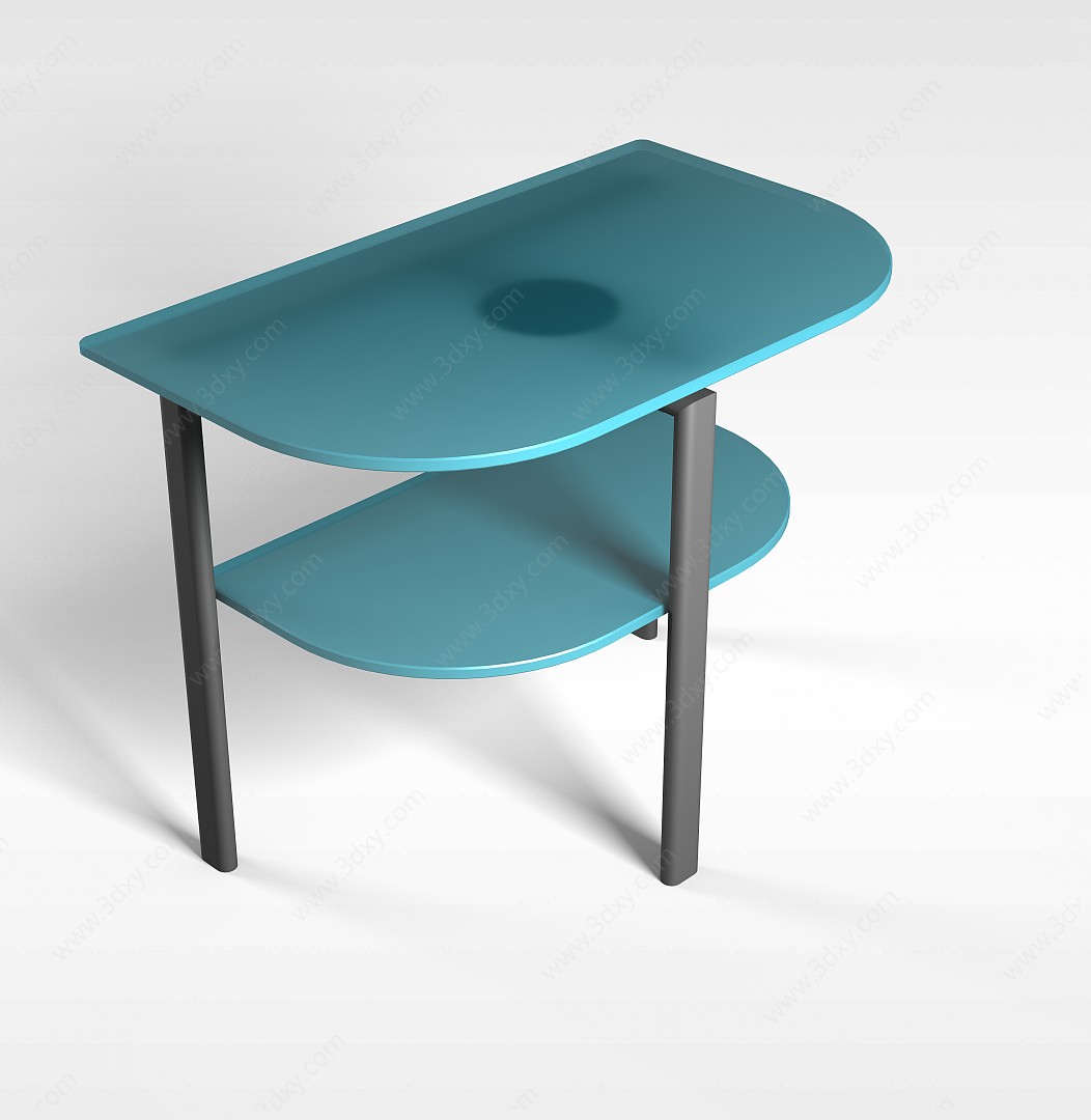 简约置物桌子3D模型