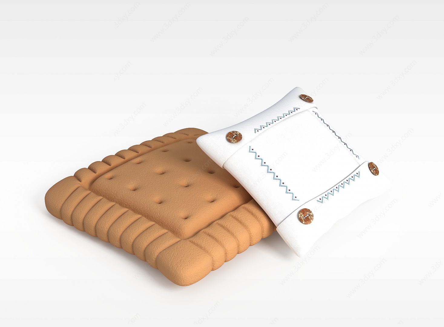 个性式抱枕3D模型