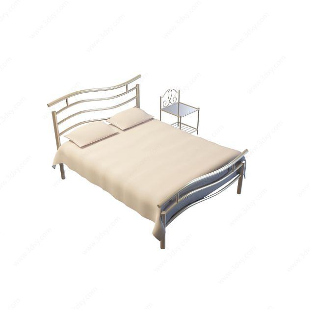 卧室大床3D模型