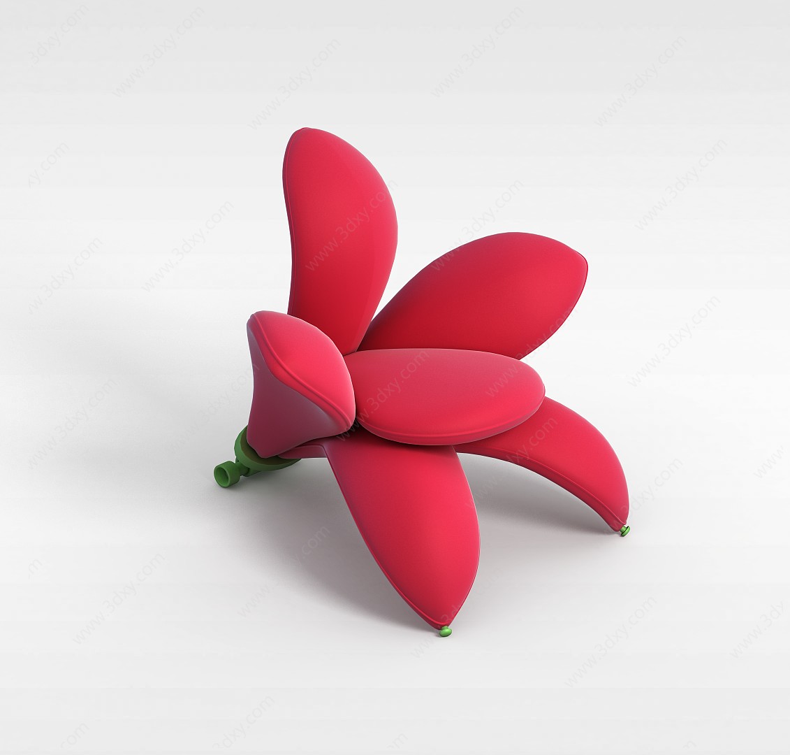 花朵沙发3D模型
