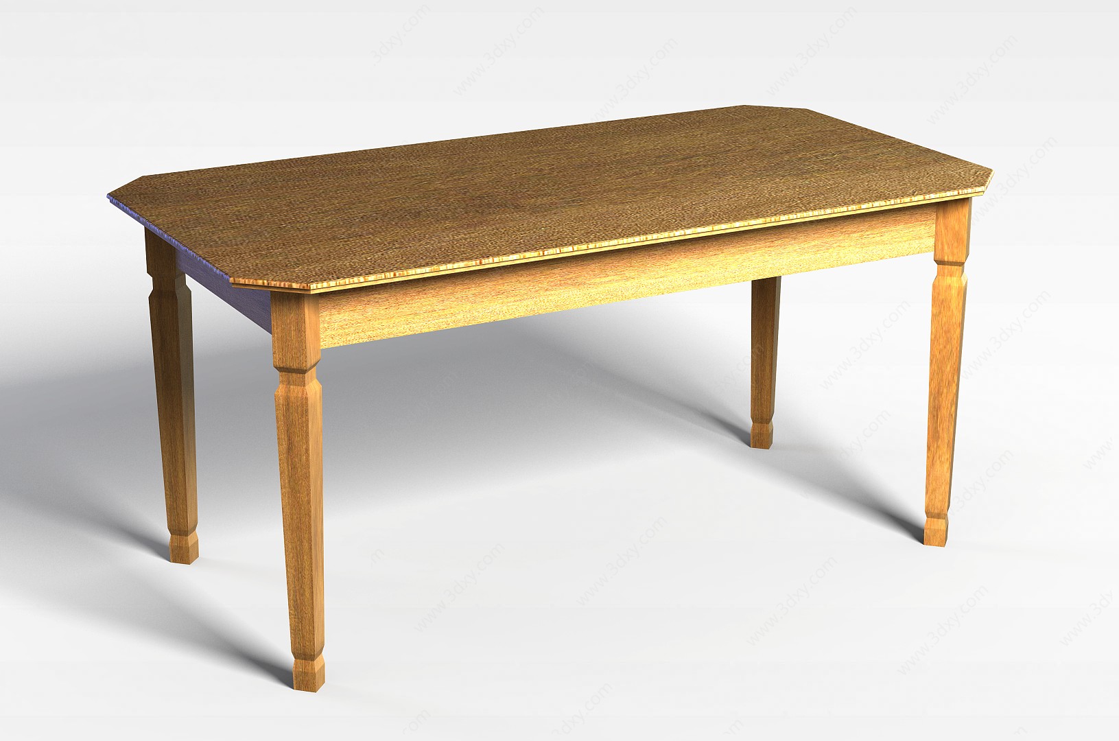 木质餐桌3D模型