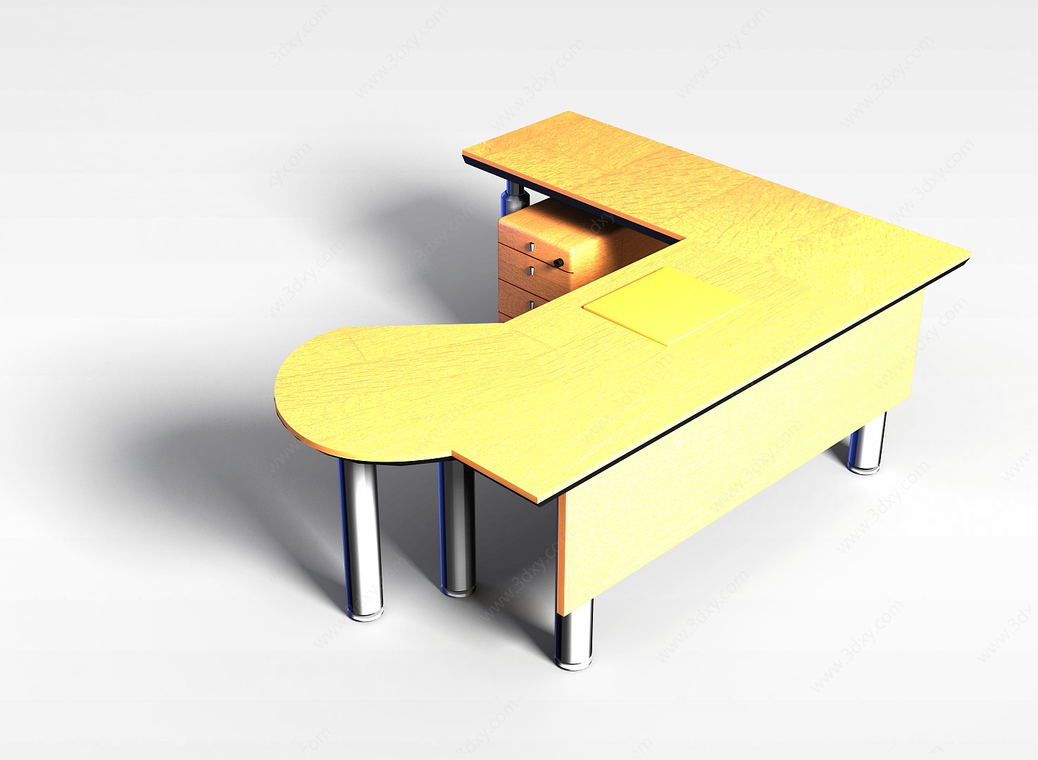 豪华办公桌3D模型