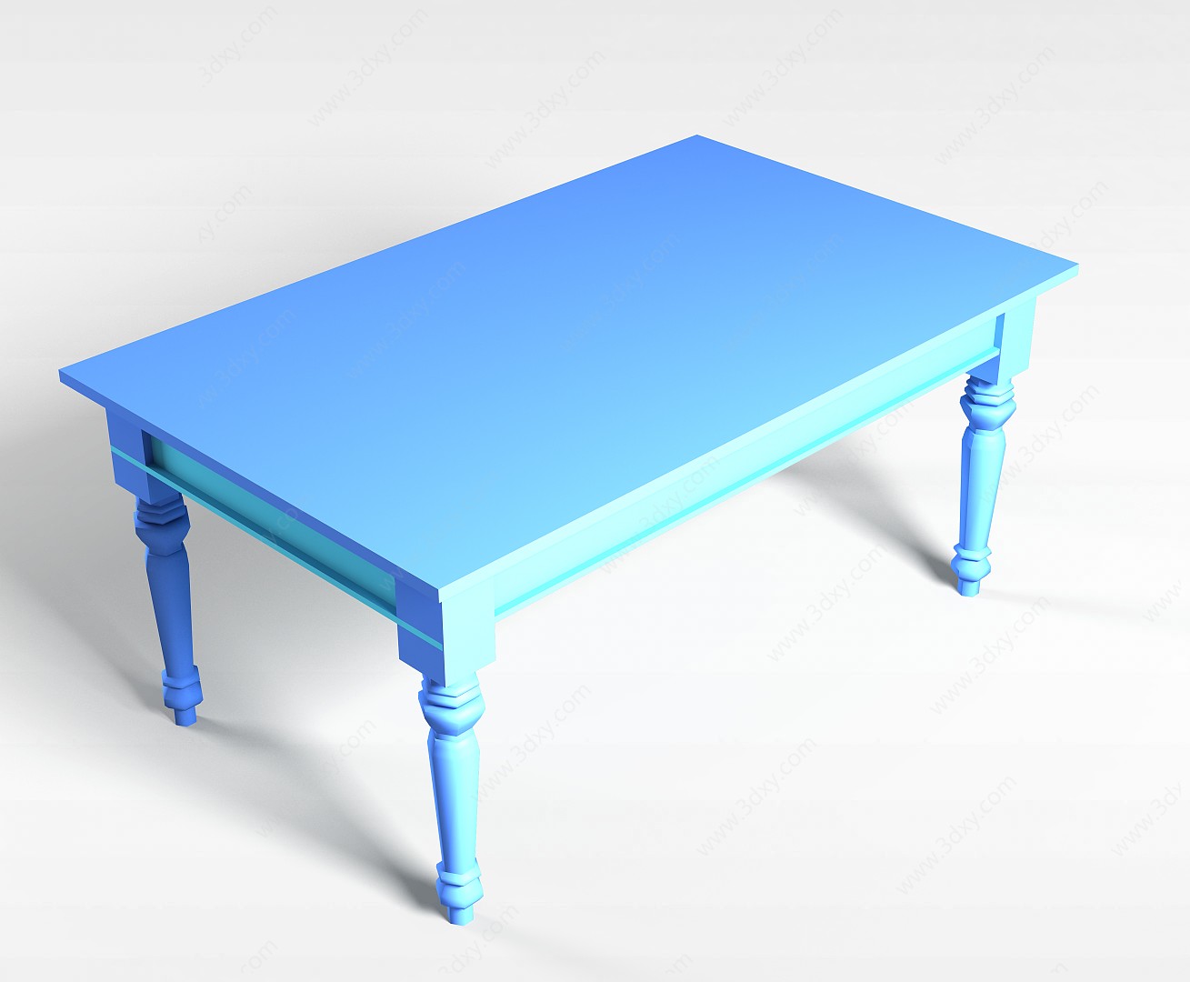 老式餐桌3D模型