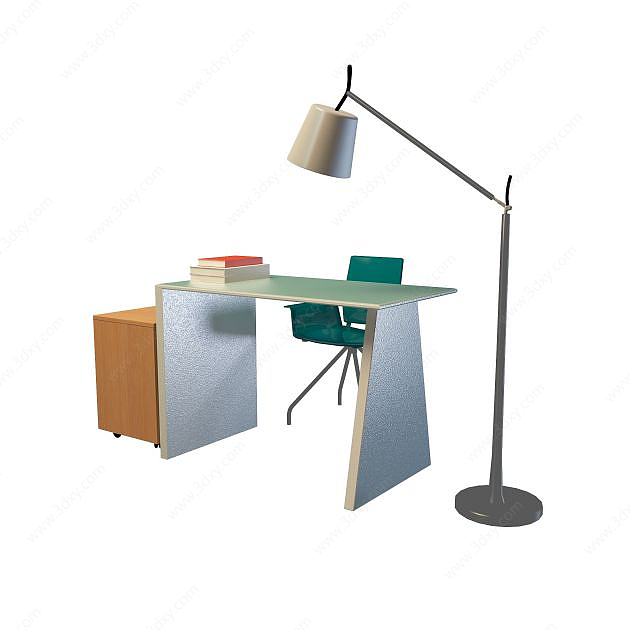 卧室书桌3D模型