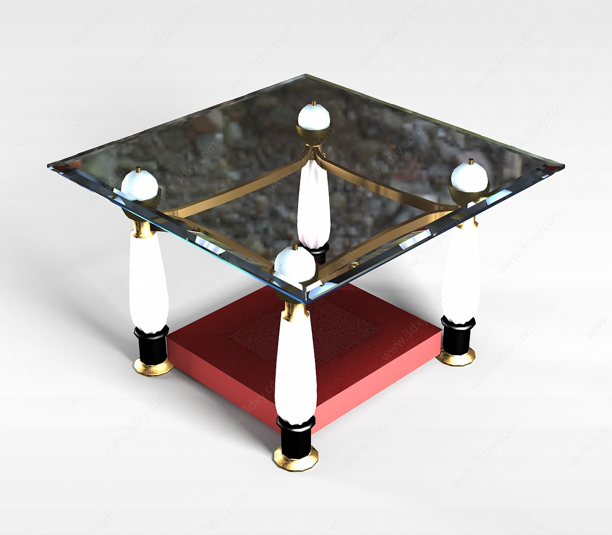 玻璃台面桌子3D模型