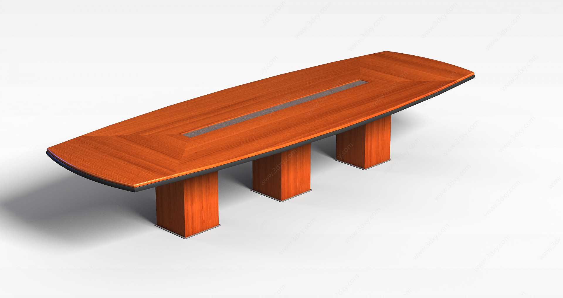 实木商务洽谈桌3D模型