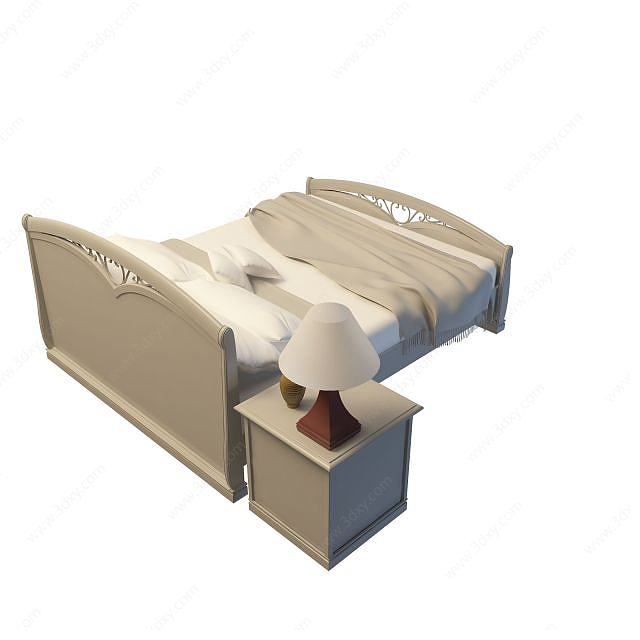 欧式床3D模型