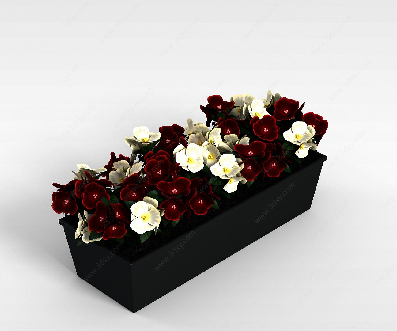 花卉盆栽3D模型