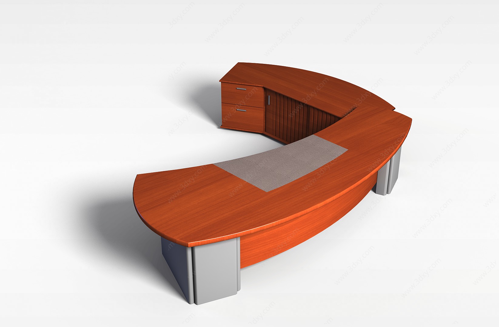 圆形办公桌3D模型