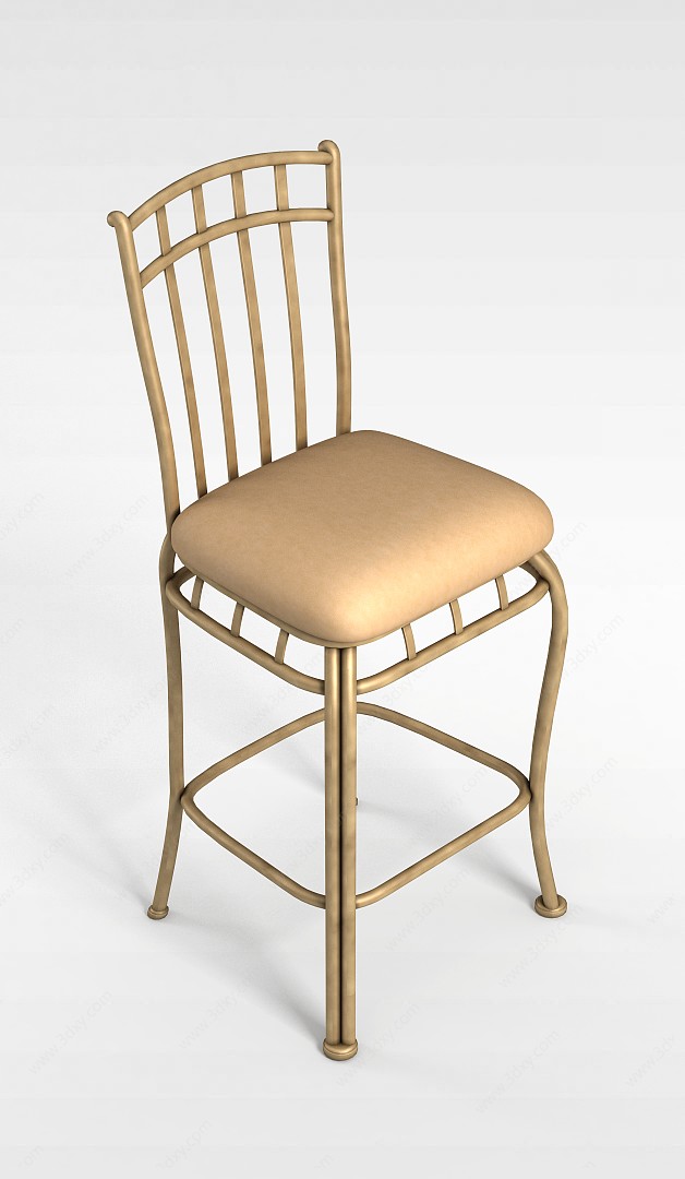 软座吧椅3D模型