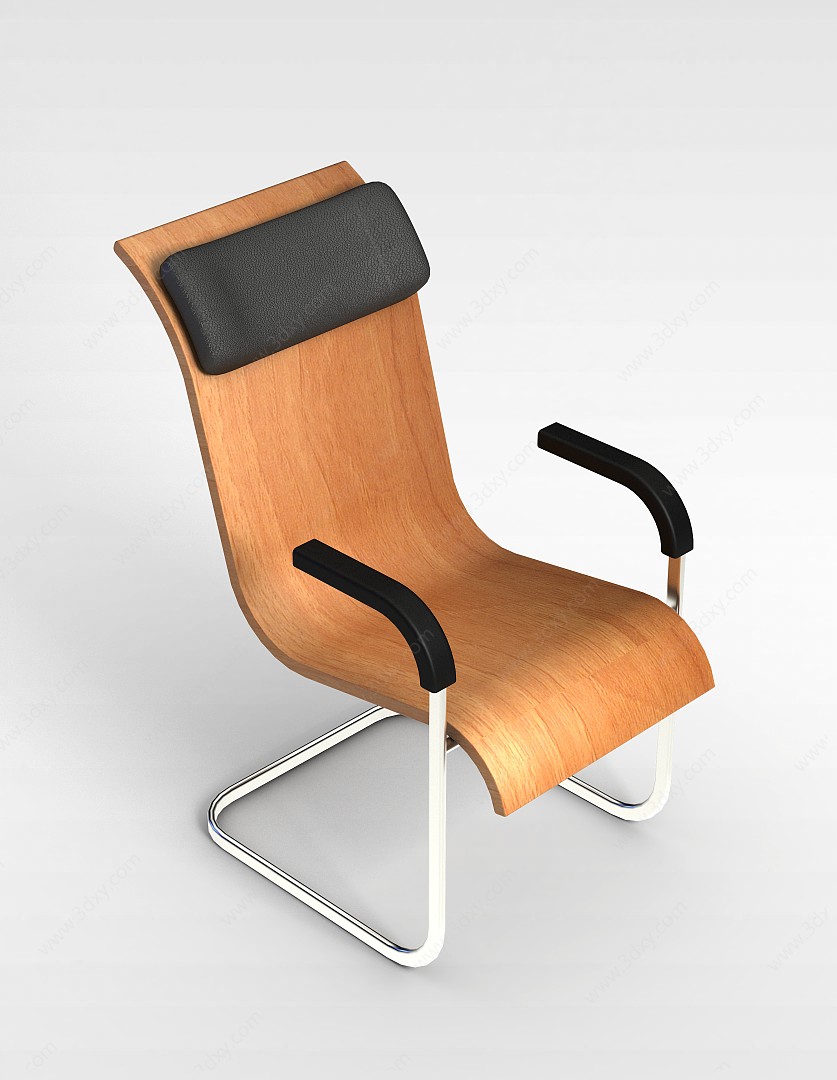 实木办公椅3D模型