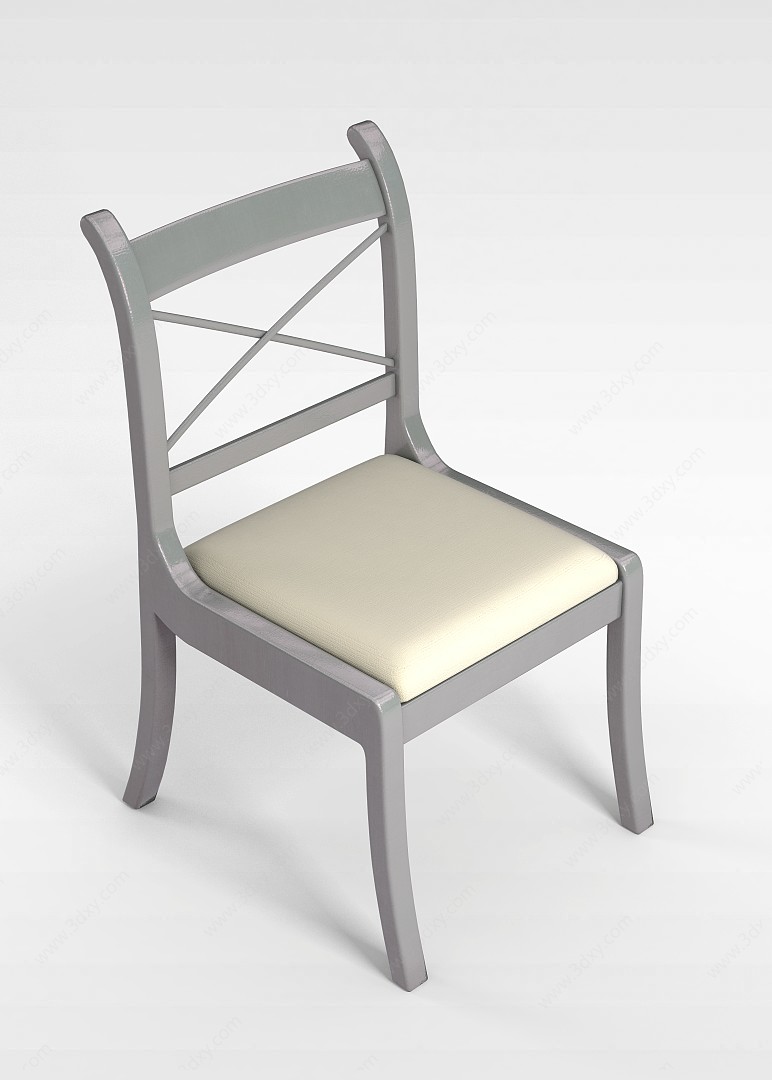 实木椅3D模型