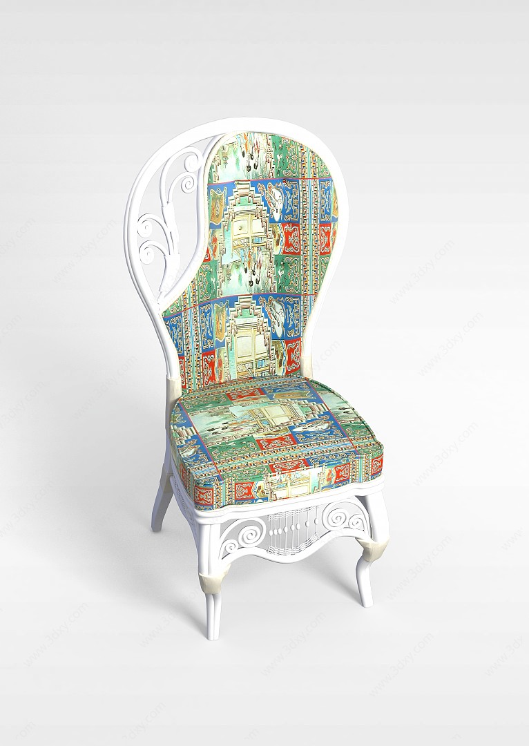 欧式椅3D模型
