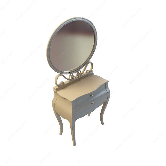 镜子梳妆台3D模型