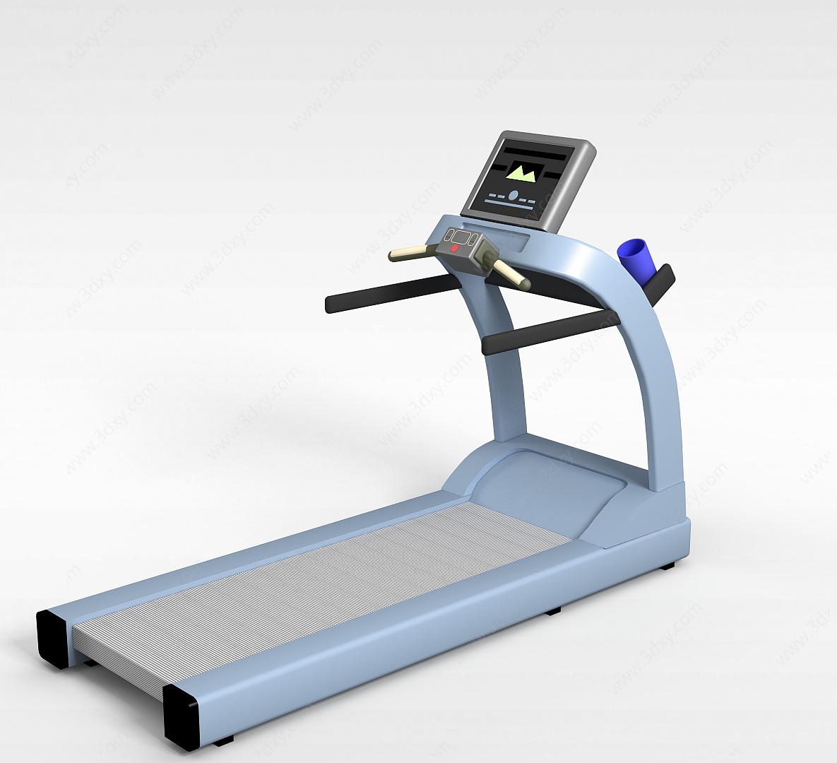 健身房跑步机3D模型