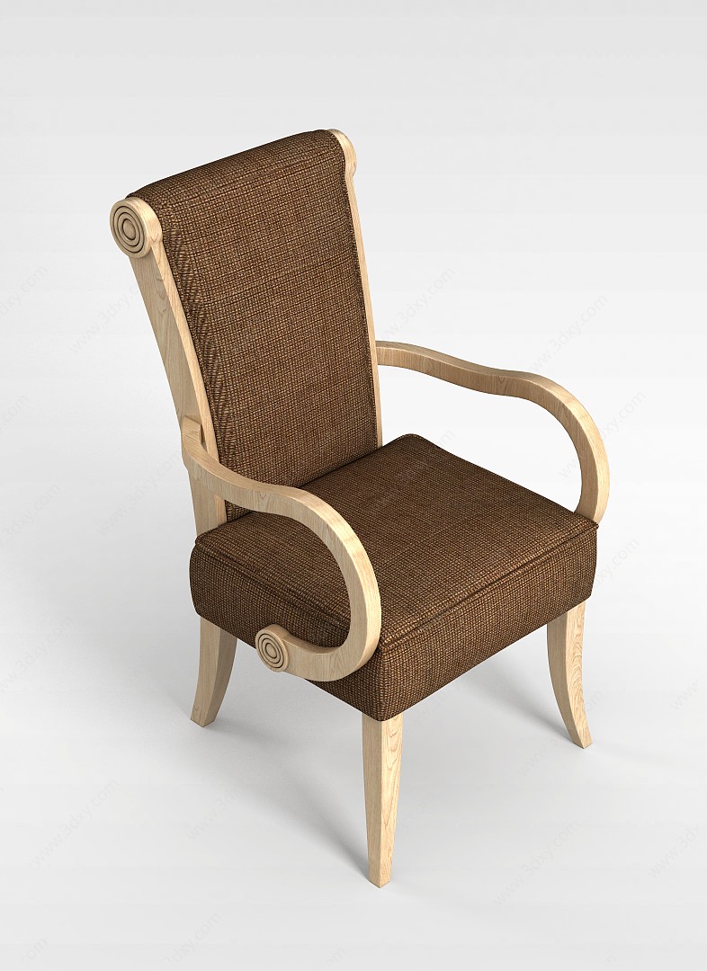 精品欧式椅子3D模型