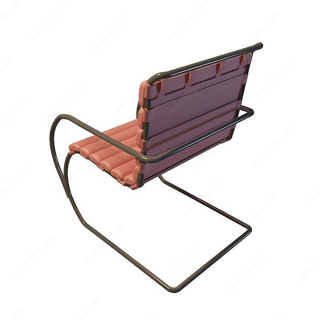 休闲弓形椅3D模型