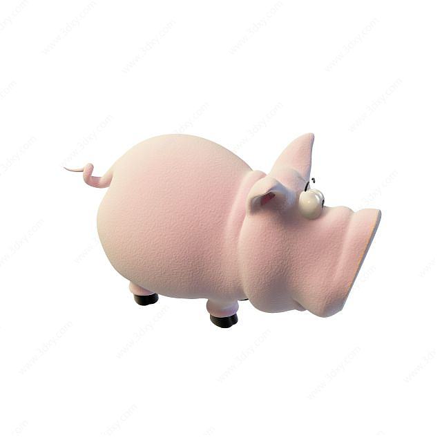 小猪装饰品3D模型