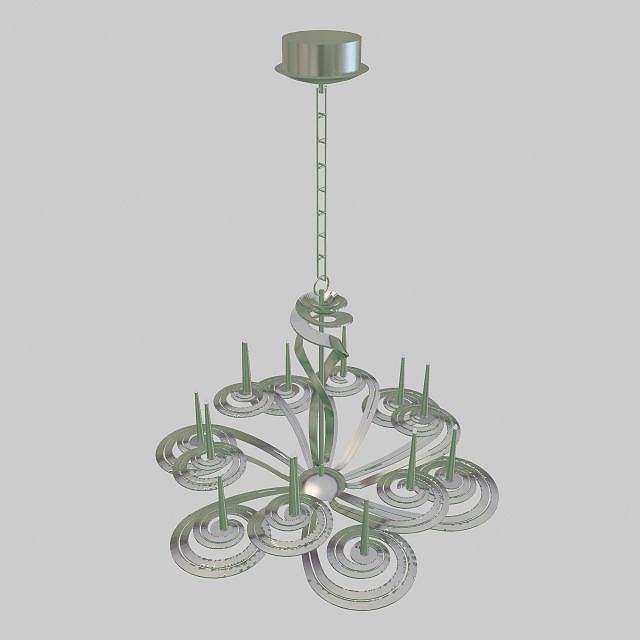 烛台式吊灯3D模型