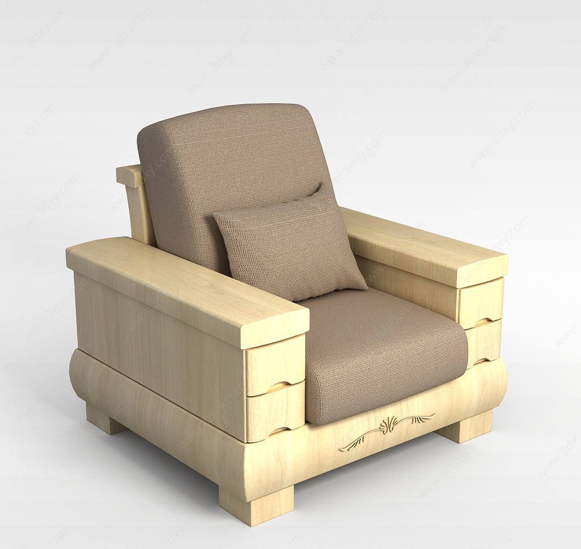 多功能沙发椅3D模型