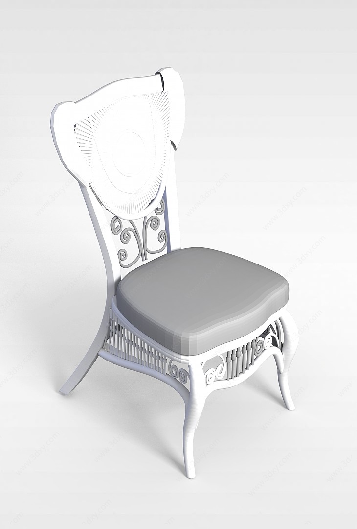欧式雕花椅子3D模型