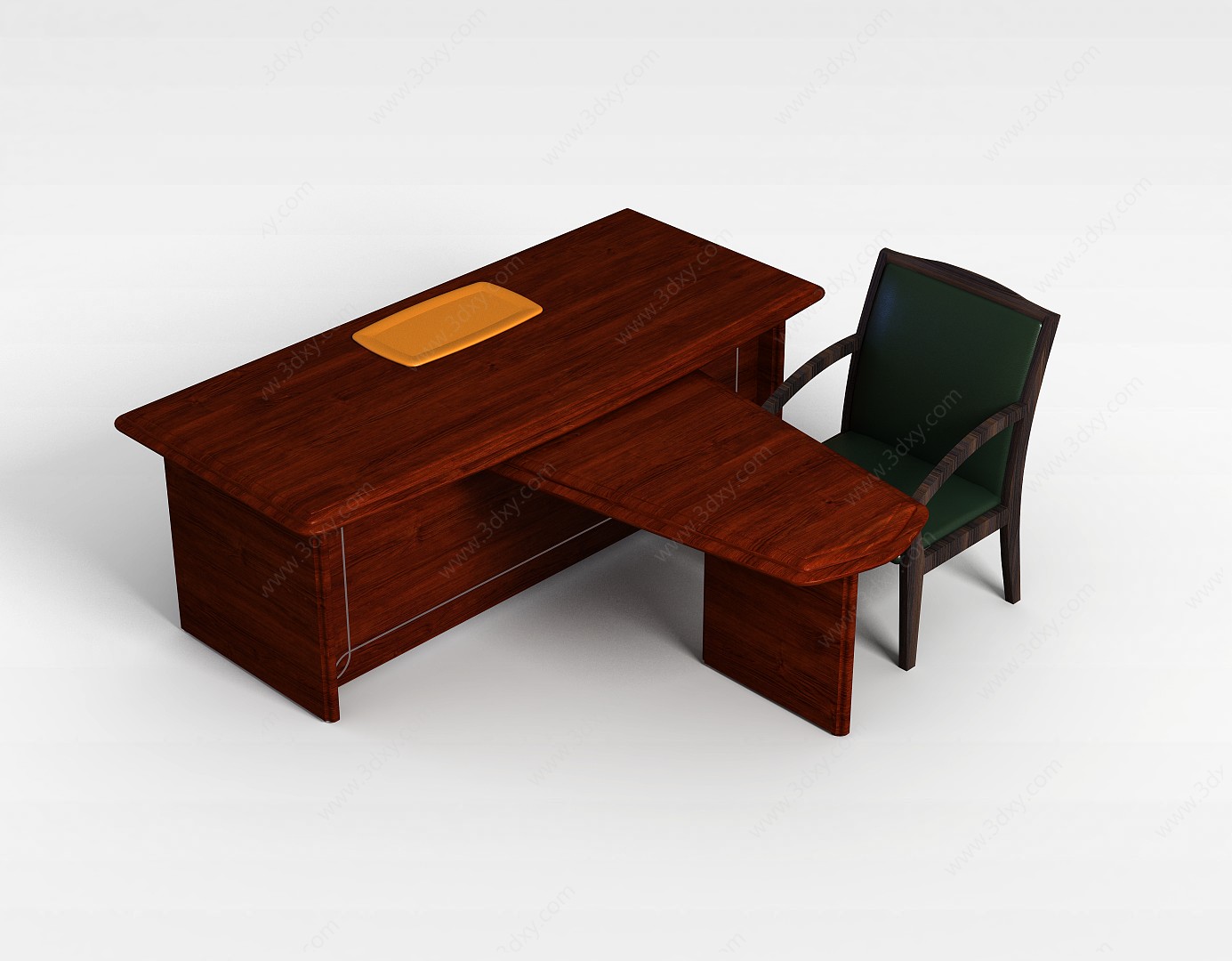 办公室桌椅3D模型