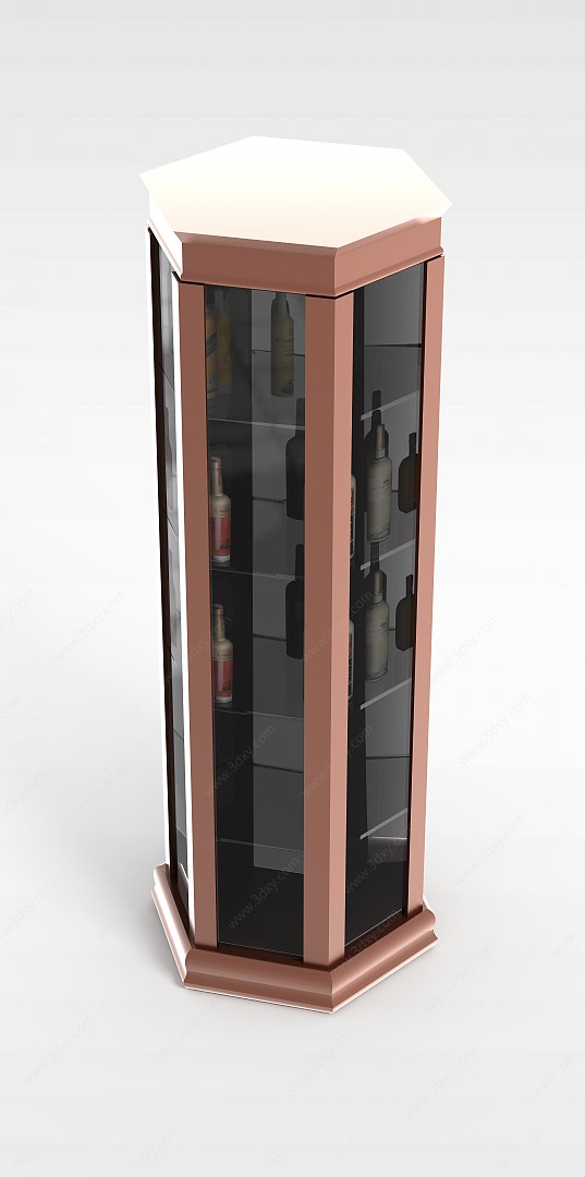 收藏酒柜3D模型