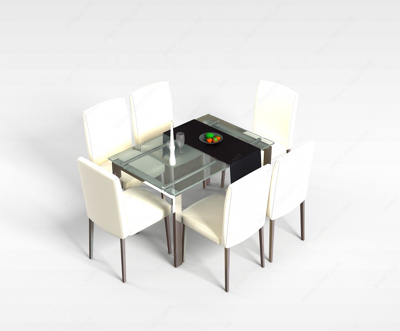 时尚桌椅组合3D模型