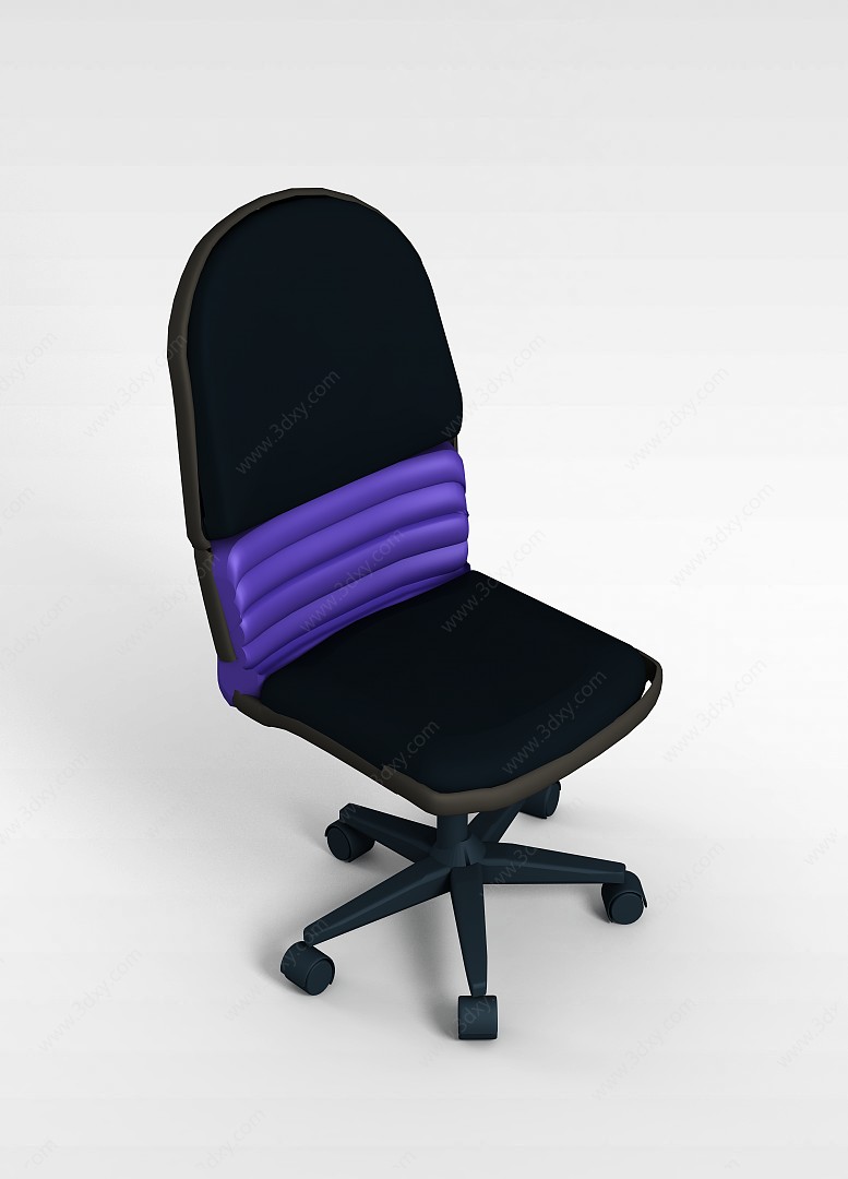 皮质办公椅3D模型