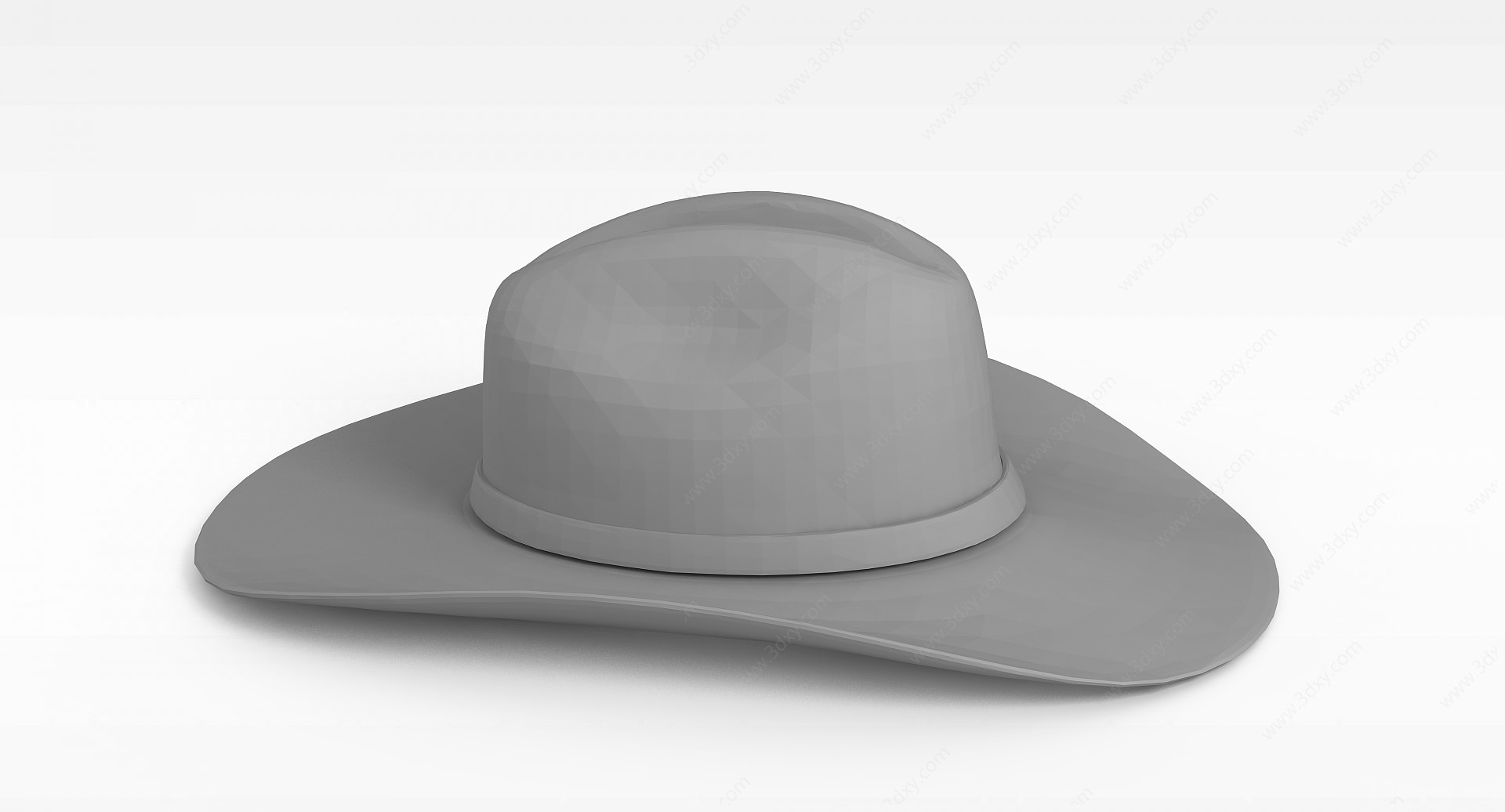 米色休闲帽子3D模型