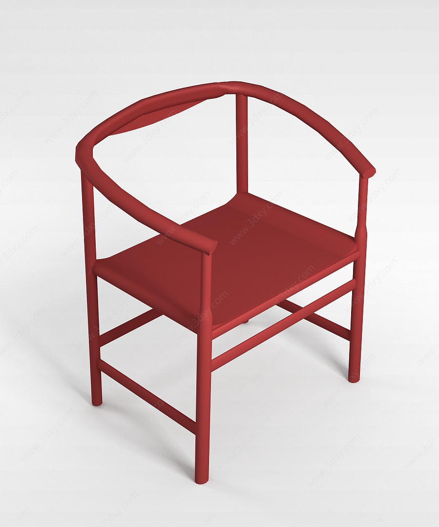 中式椅子3D模型