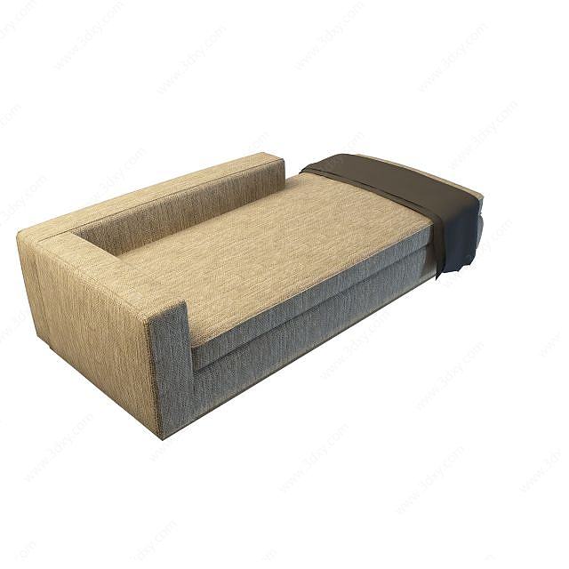 现代沙发床3D模型