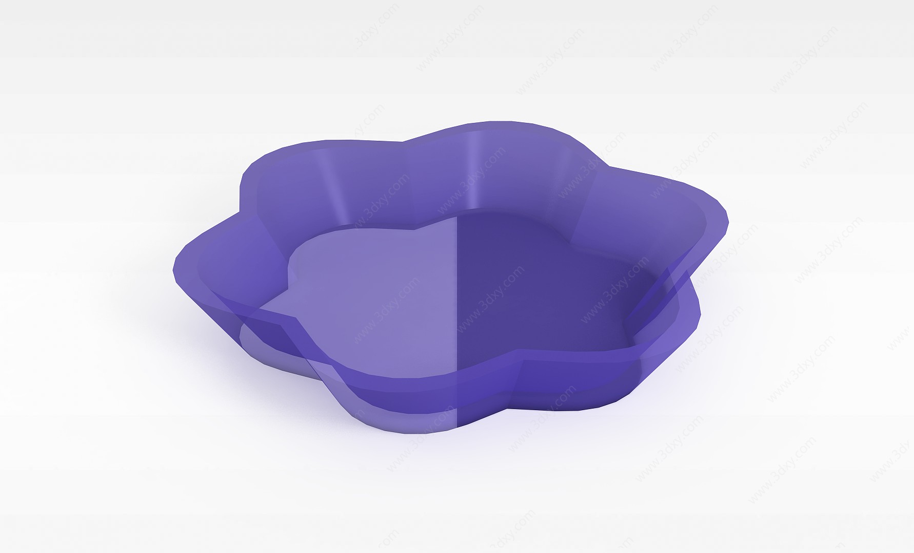紫色盘子3D模型