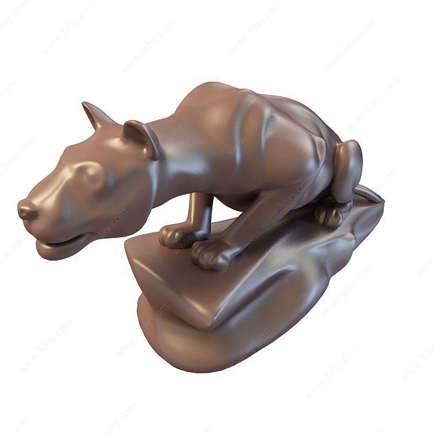 动物雕塑3D模型