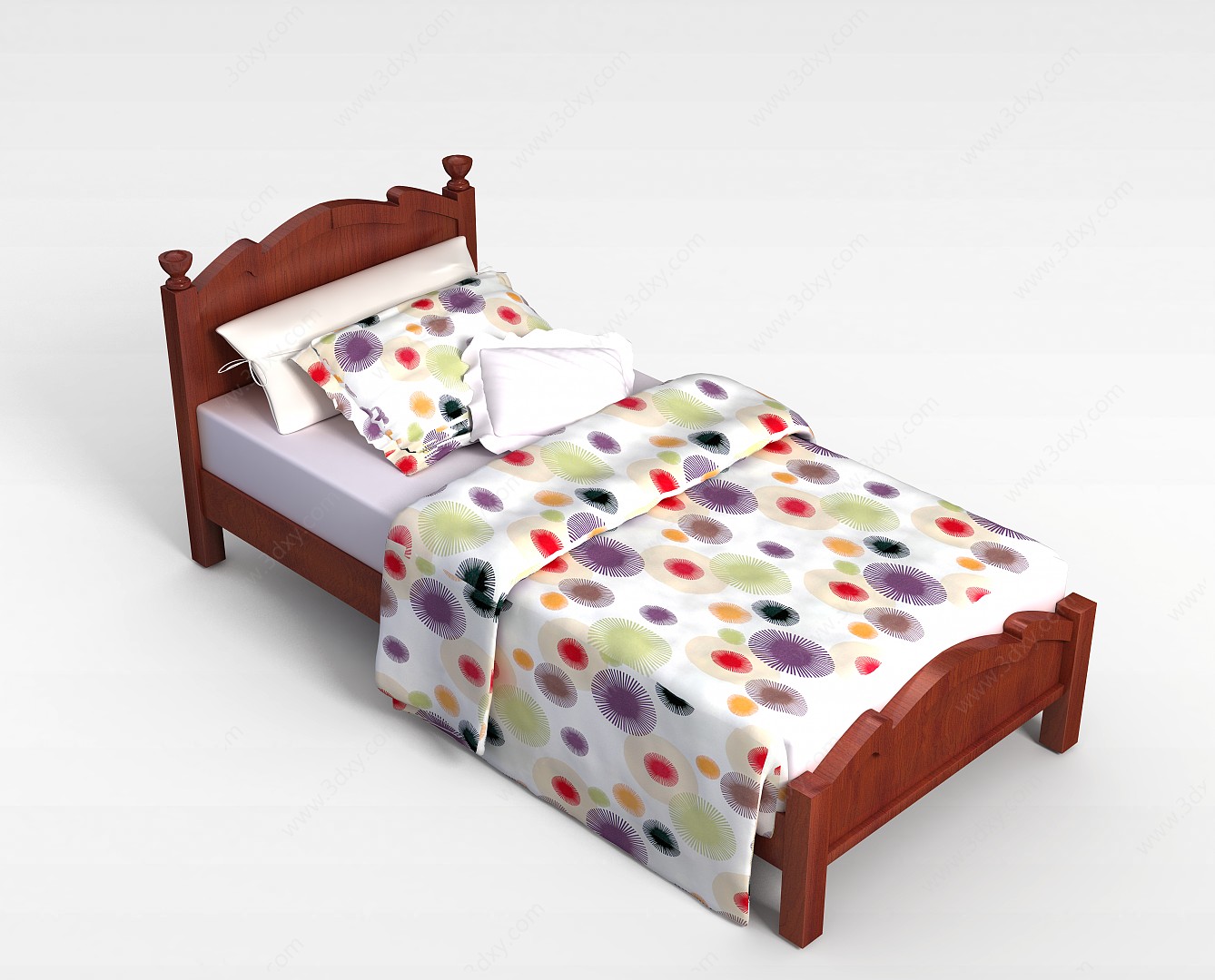 简约儿童床3D模型