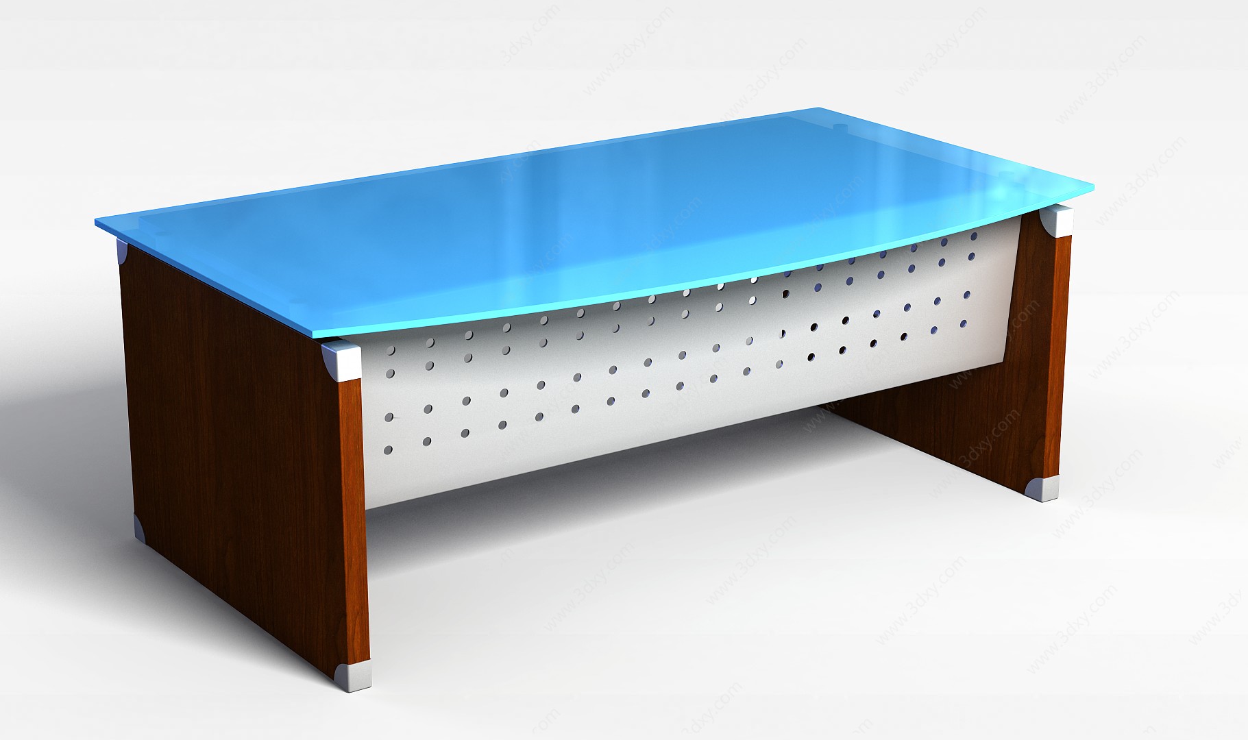 简约办公桌3D模型