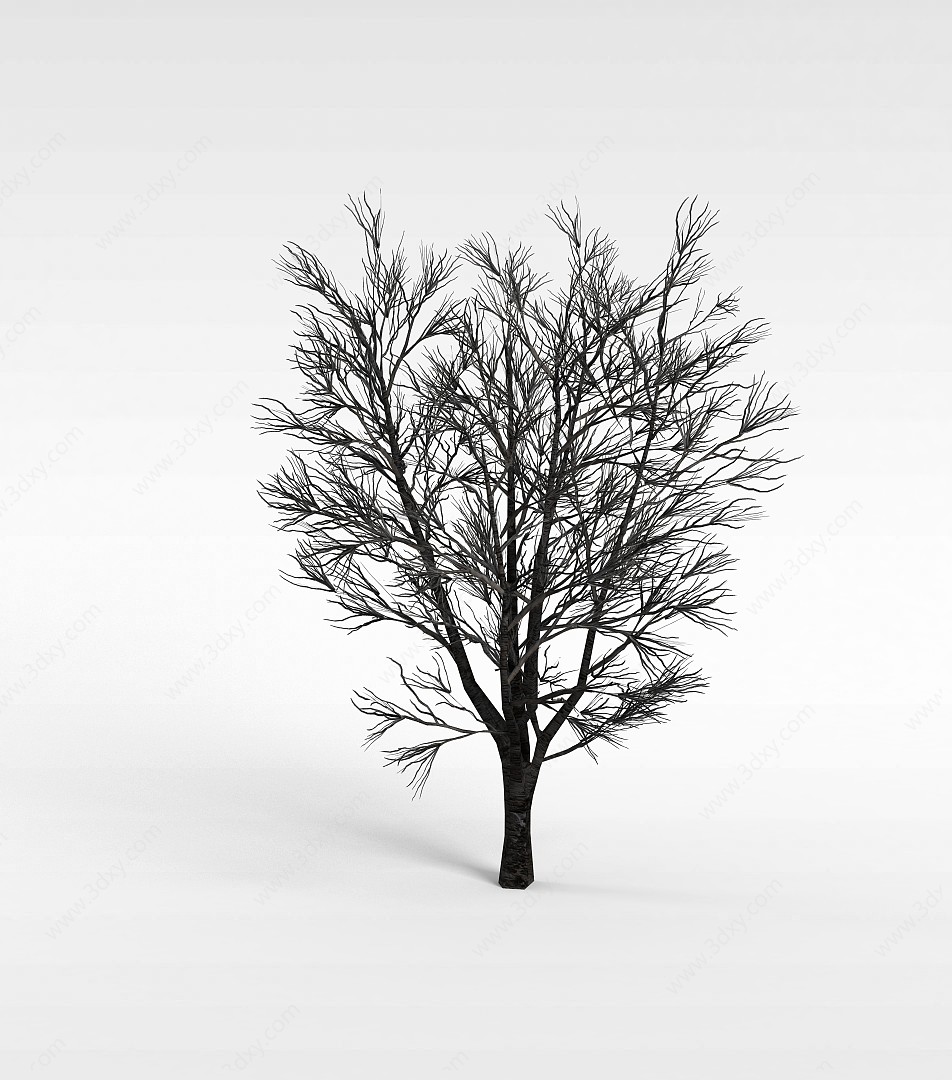 雪树3D模型