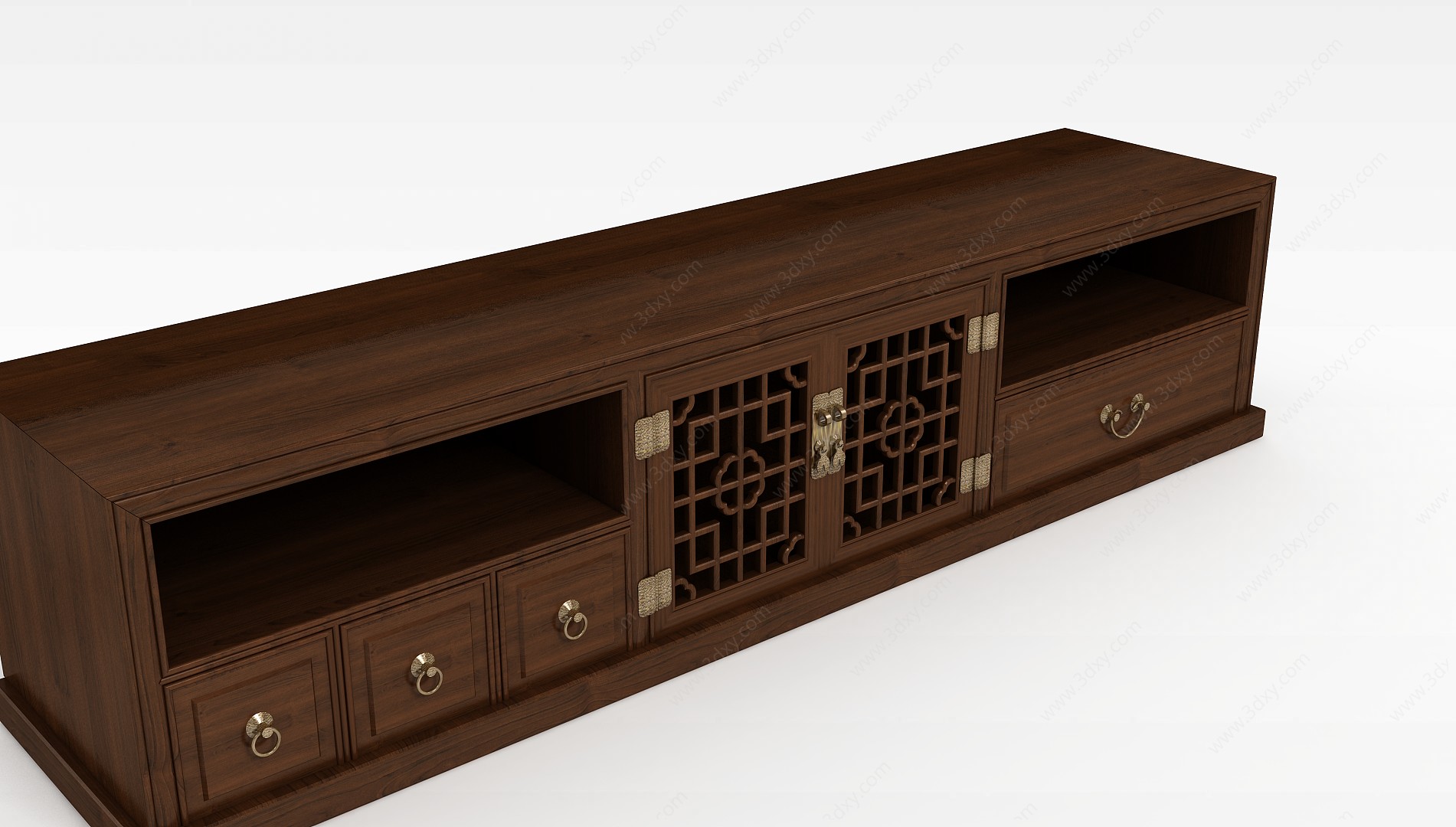 木质电视柜3D模型