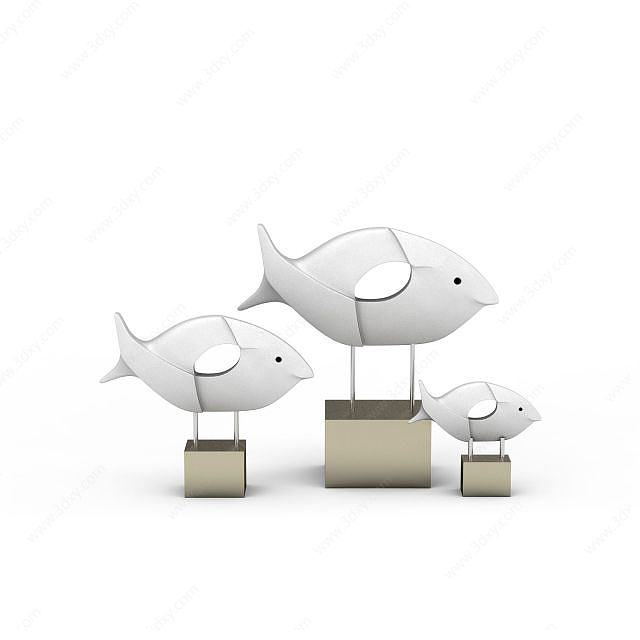 鱼陈设品3D模型