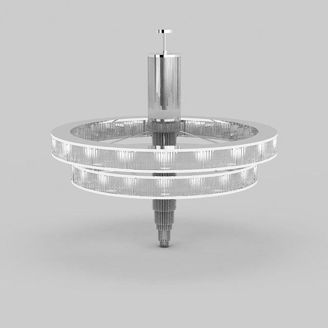 大型水晶吊灯3D模型