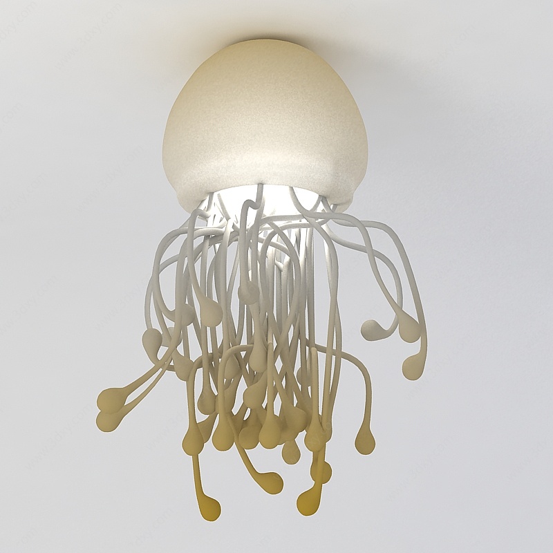 水母吊灯3D模型