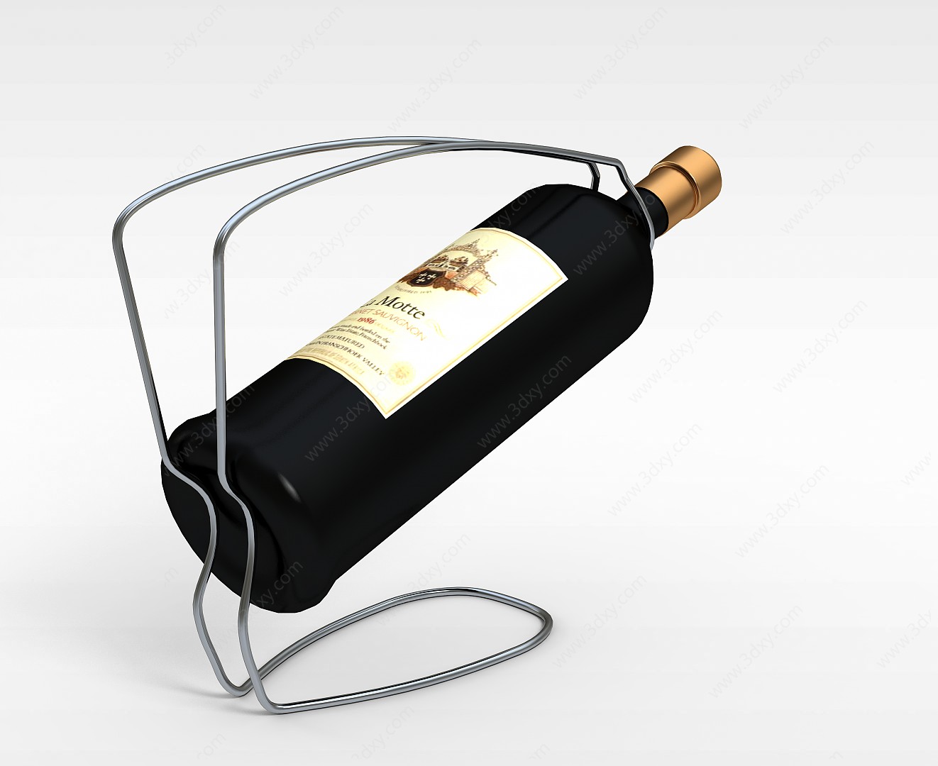 进口红酒3D模型