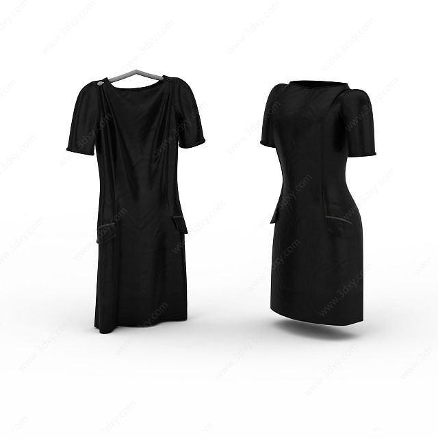 女士连衣裙3D模型