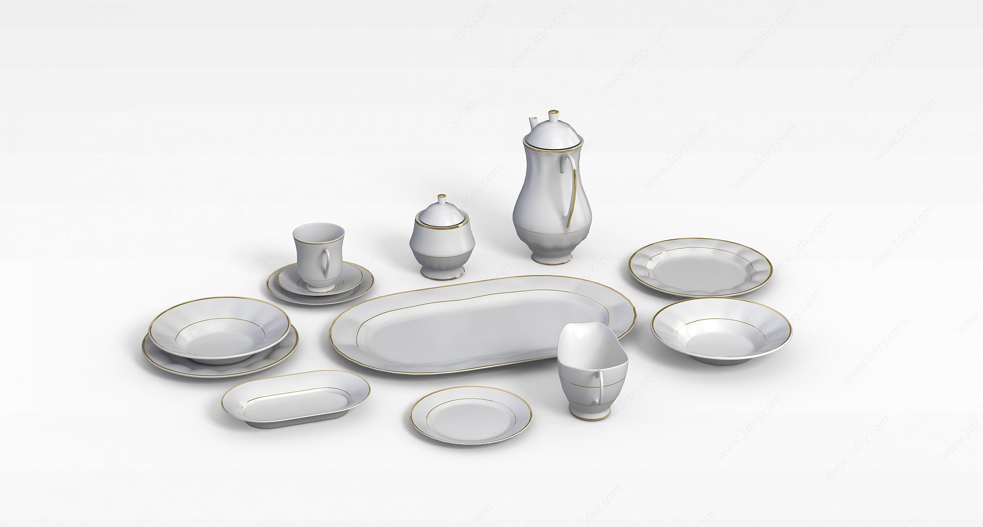 陶瓷茶具3D模型