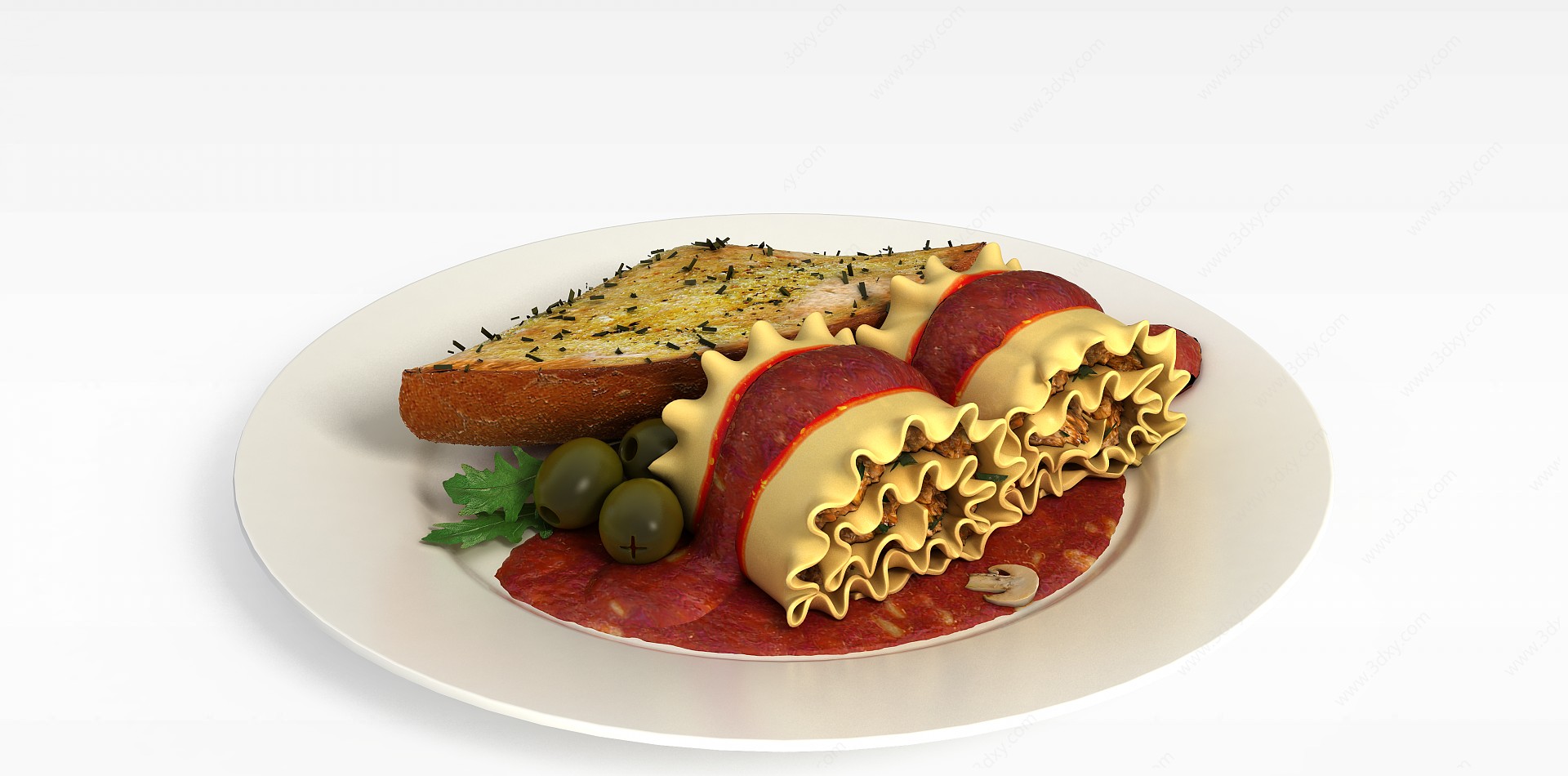 糕点食品3D模型