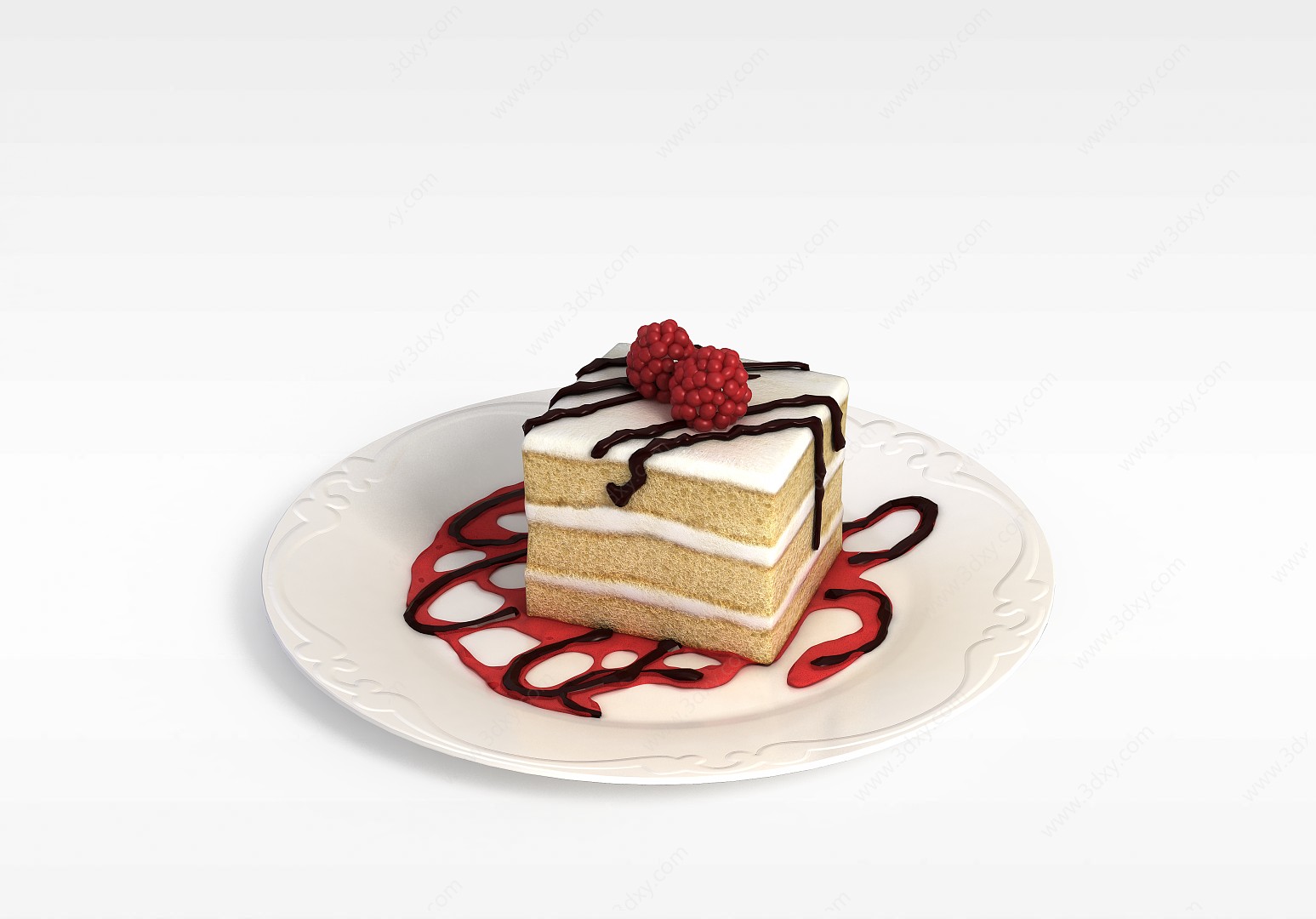 奶油蛋糕3D模型